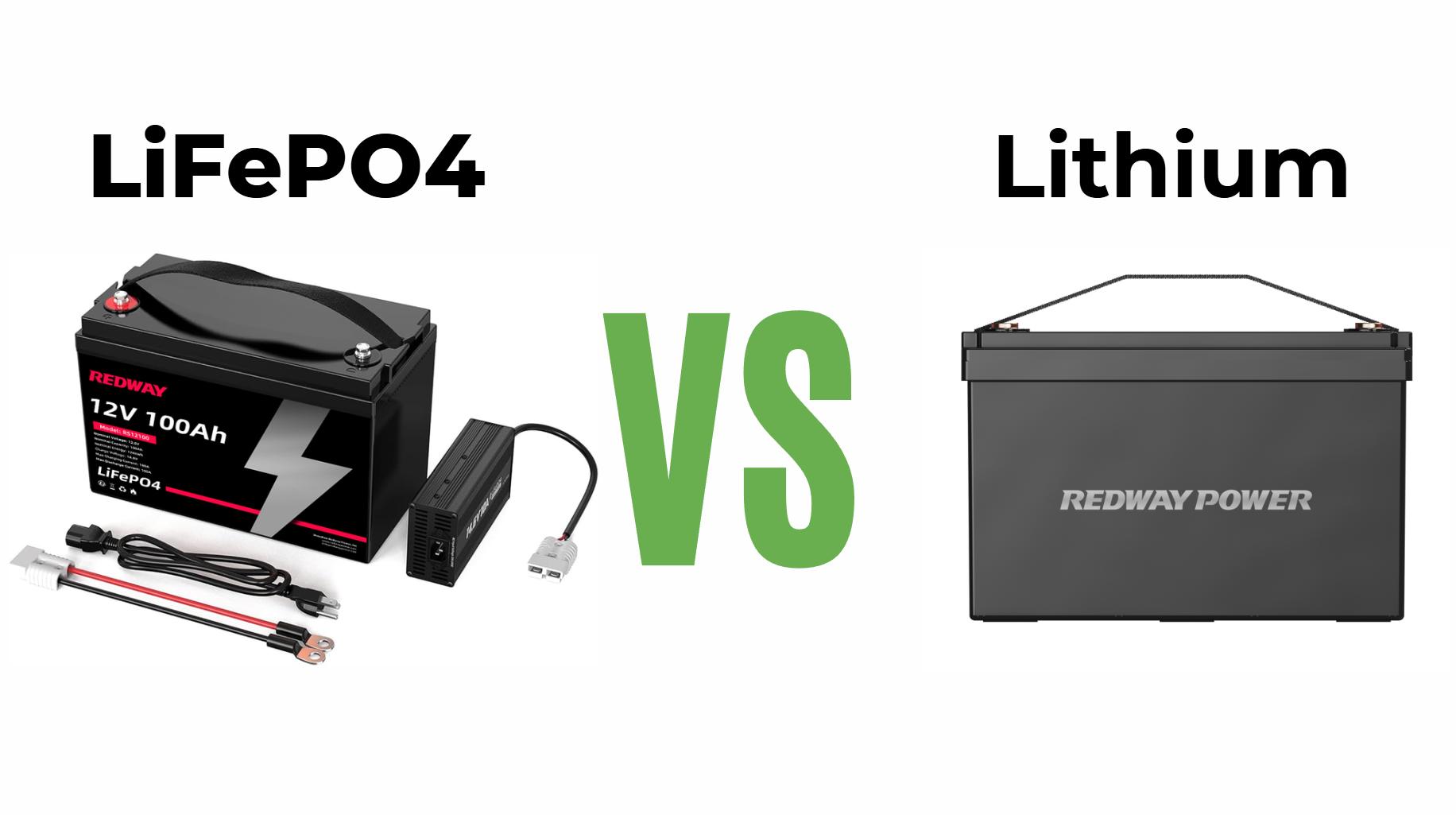 What is the difference between a lithium battery and a LiFePO4 battery？